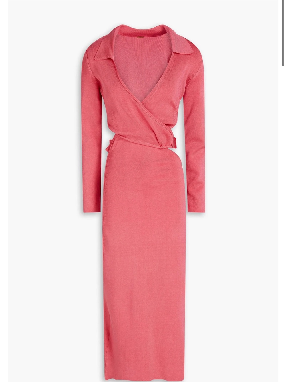 Cult Gaia XS Cristina Knit Wrap Maxi Dress